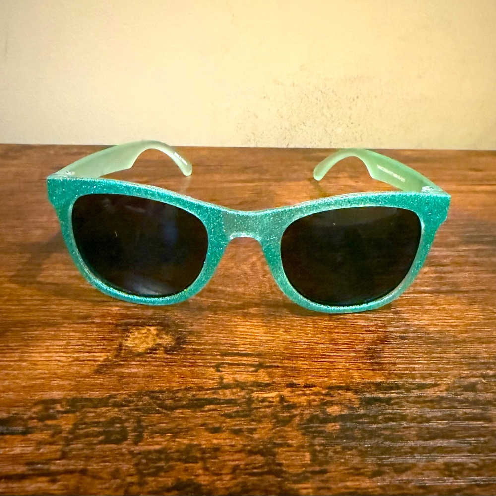 Target Toddler Girls Glittery Teal Sunglasses